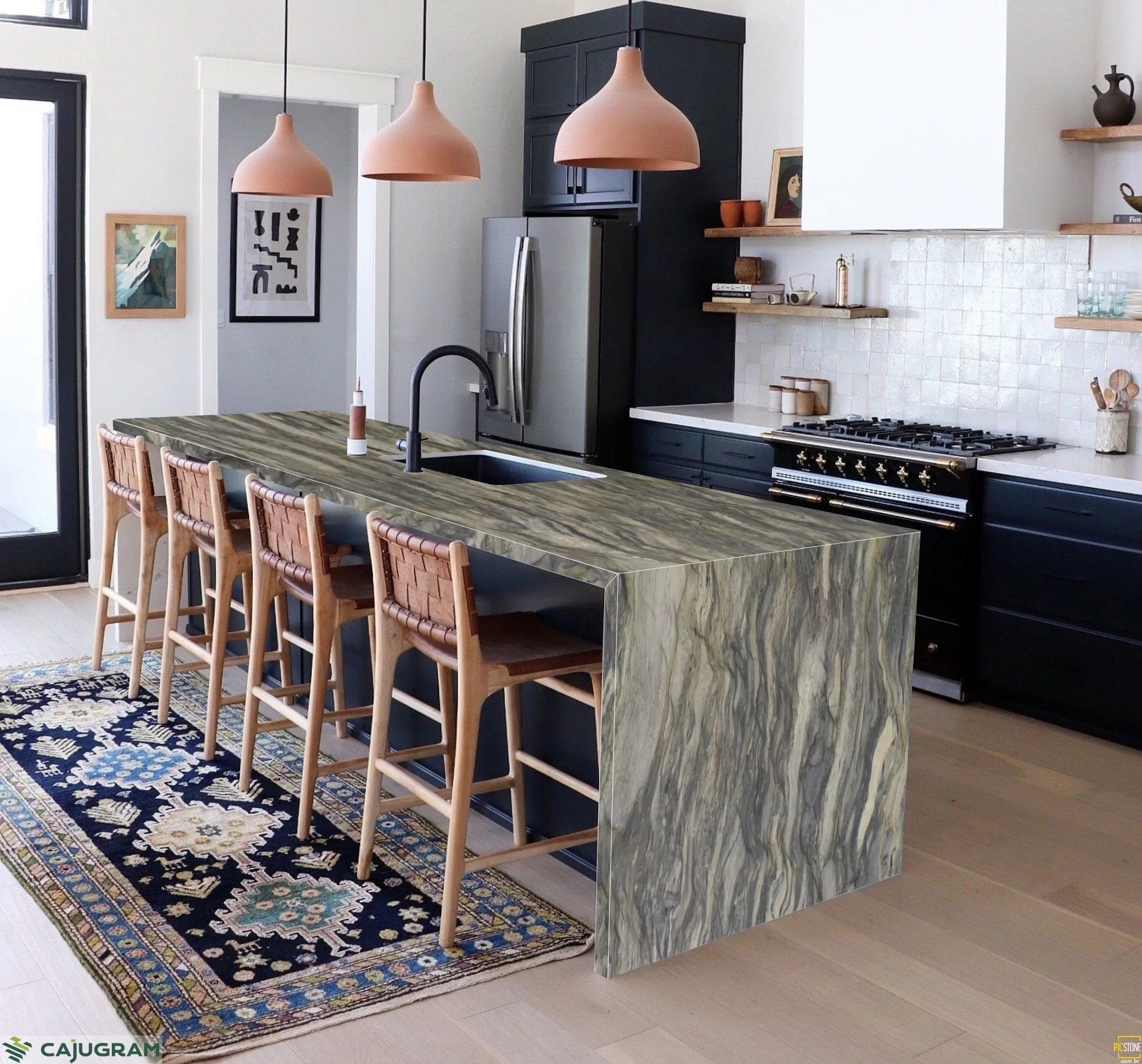 Fusion Light Quartzite Marble Couture- Zicana Boutique -2