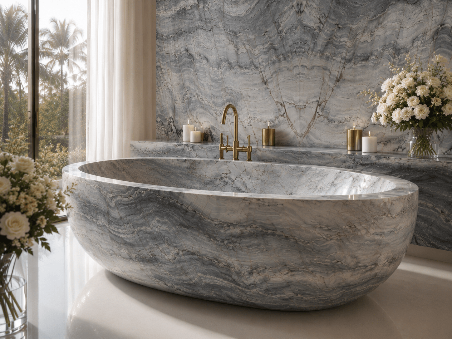 Fusion Quartzite Marble Couture- Zicana Boutique -6