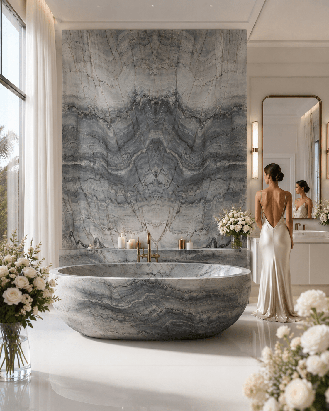 Fusion Quartzite Marble Couture- Zicana Boutique -2