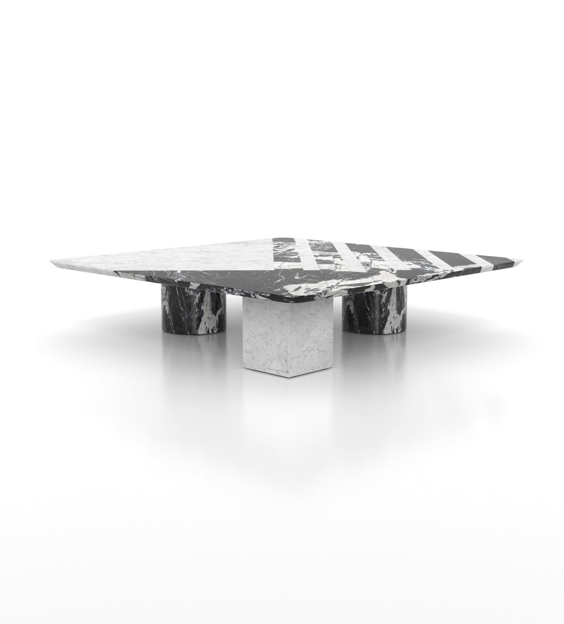 Gemini Coffee Table Marble Couture - Zicana Boutique - 4