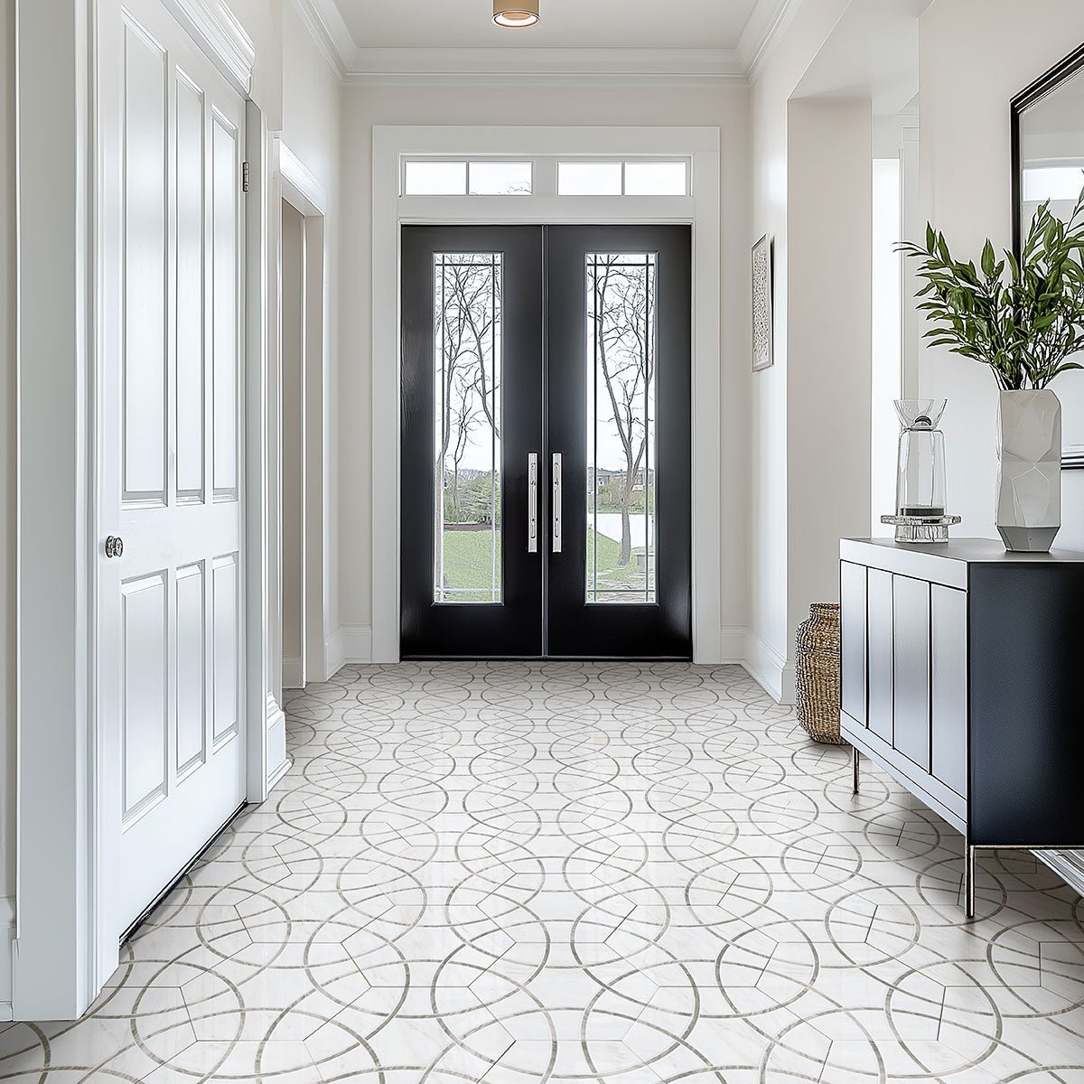 Geoglam Cloud Porcelain MSI Field Tiles 11" X 13" Hexagon MSI - Zicana Boutique - 10