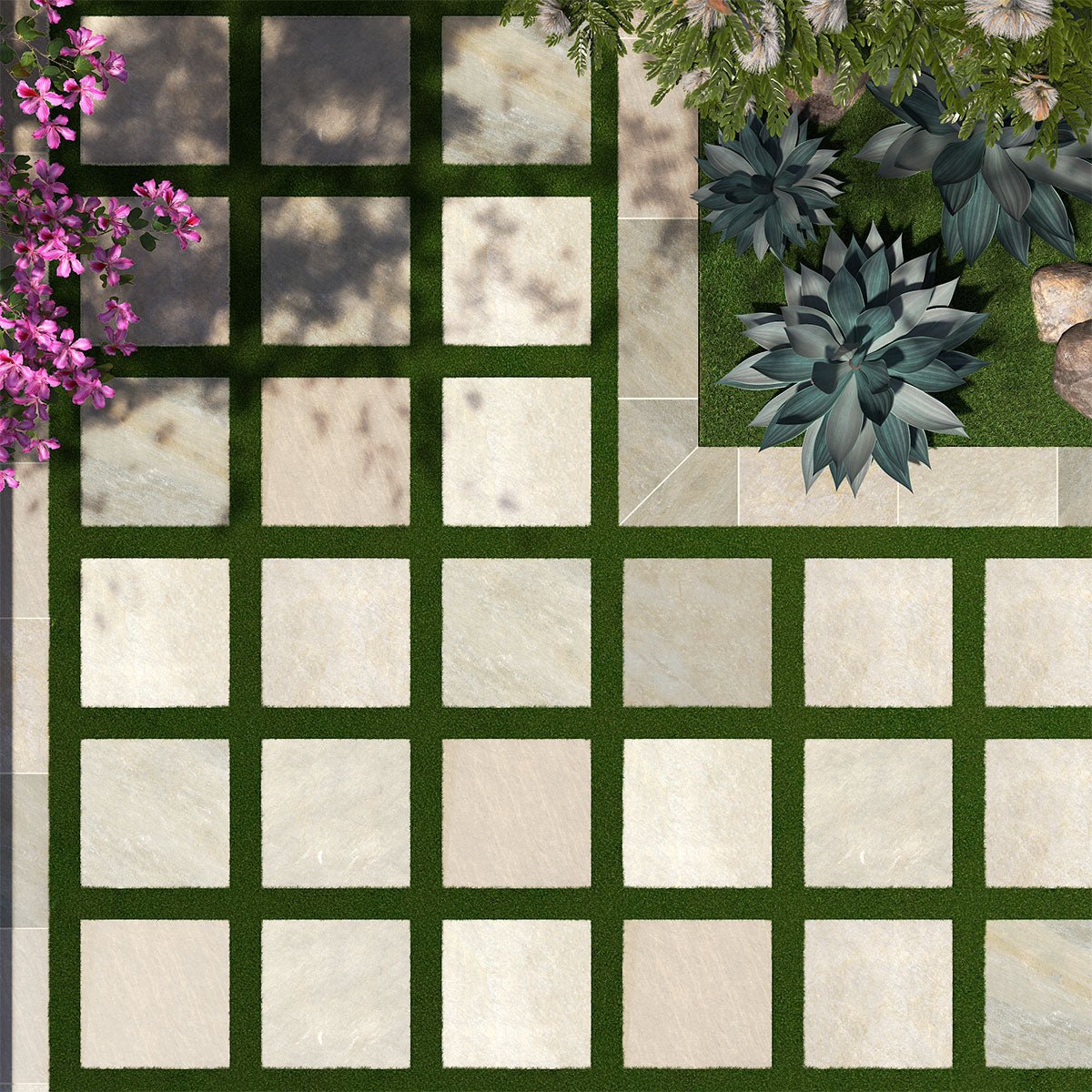 Golden White Arterra MSI 24" x 24" Pavers MSI - Zicana Boutique - 3