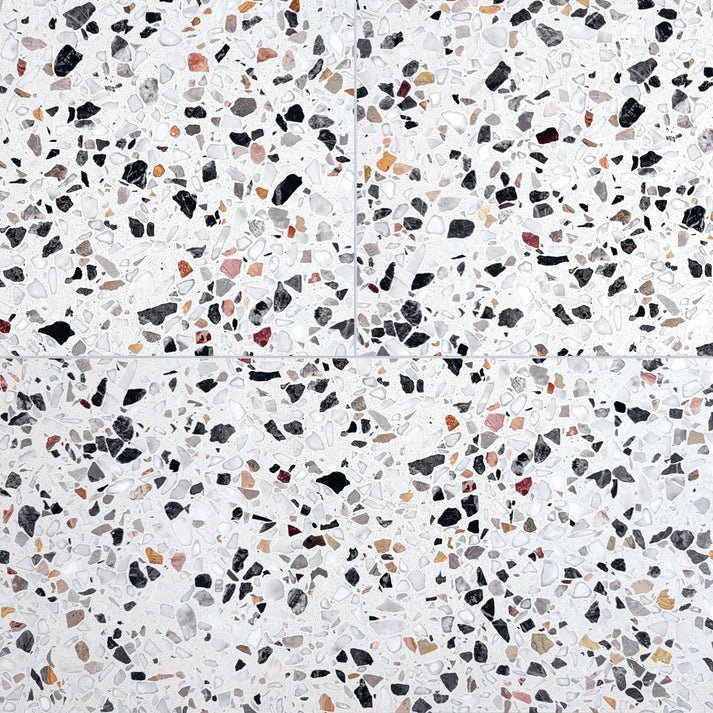 Graphite Marble Terrazzo Honed Field Tile 12''x24'' Zicana Boutique - Zicana Boutique - 1