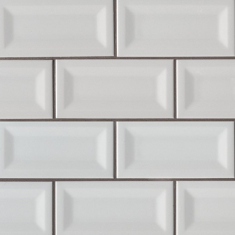 Gray Ceramic MSI Field Tiles 3" X 6" Inverted Beveled MSI - Zicana Boutique - 1