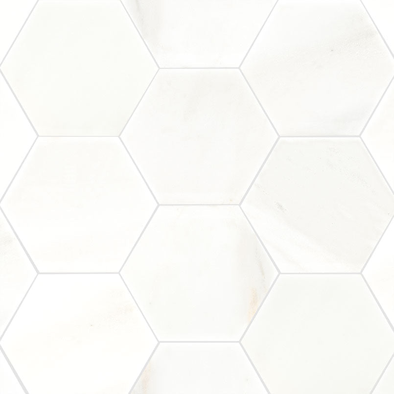 Greecian White Marble MSI Field Tiles 8" Hexagon MSI - Zicana Boutique - 3