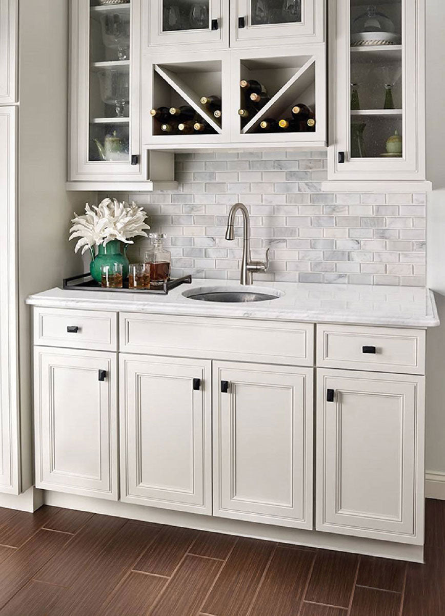 Greecian White Marble MSI Mosaic Tiles 12" X 12" Beveled Subway Pattern MSI - Zicana Boutique - 4