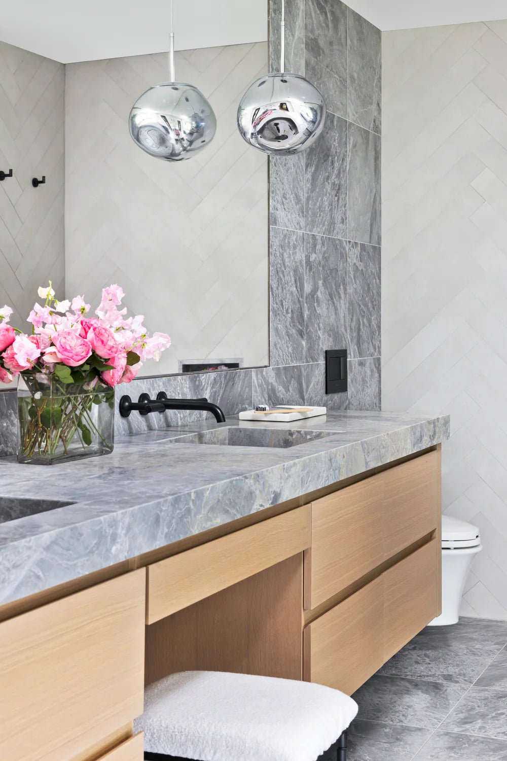 Grigio Toscana Marble Tile Artistic Tile - Zicana Boutique - 2