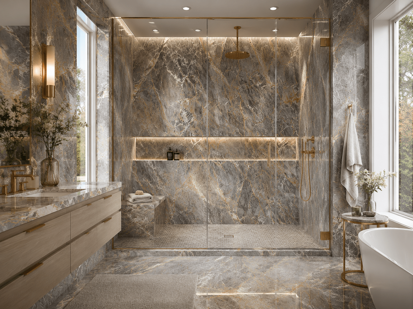 Gris Des Roi Marble Zicana Boutique- Zicana Boutique -2