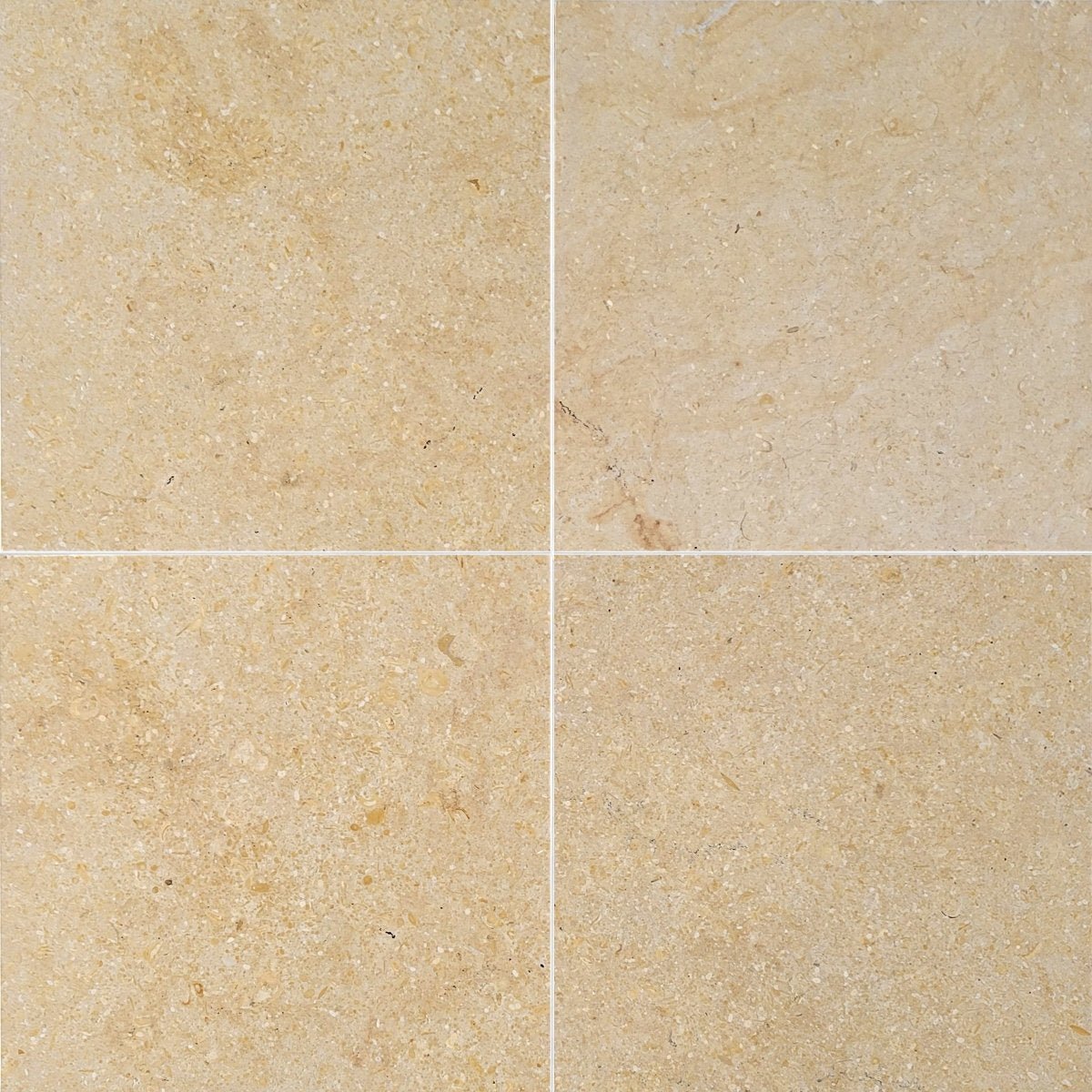 Halila Gold Polished Limestone Field Tile 12''x12''x3/8'' Zicana Boutique - Zicana Boutique - 1