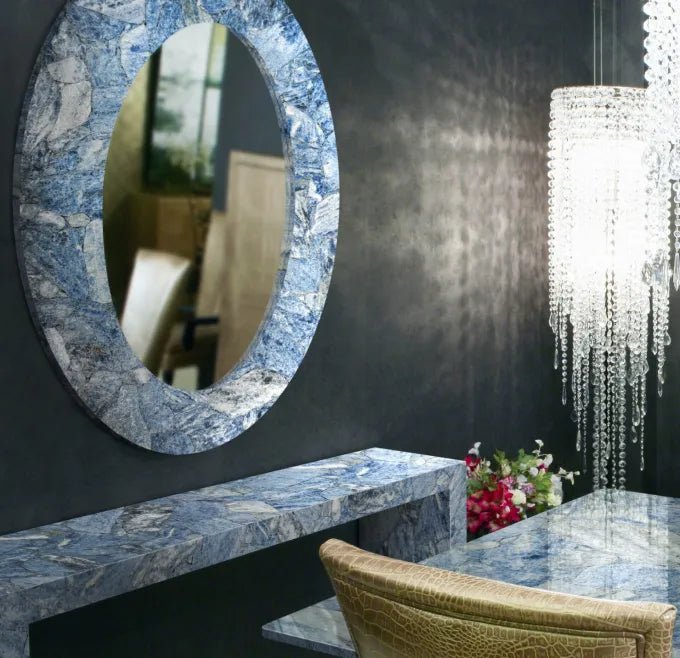 Ice Blue Calcite Gemstone Zicana Boutique - Zicana Boutique - 2