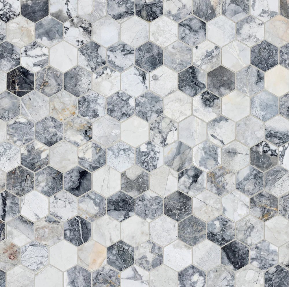 Invisible Grey Marble Mosaic Zicana Boutique - Zicana Boutique - 1