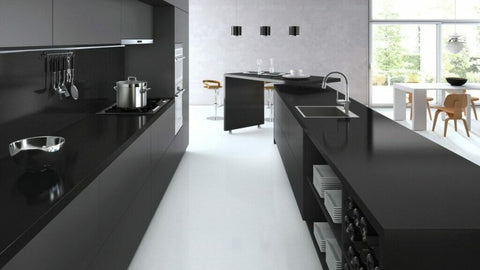 Jet Black Caesarstone - Zicana Boutique - 2