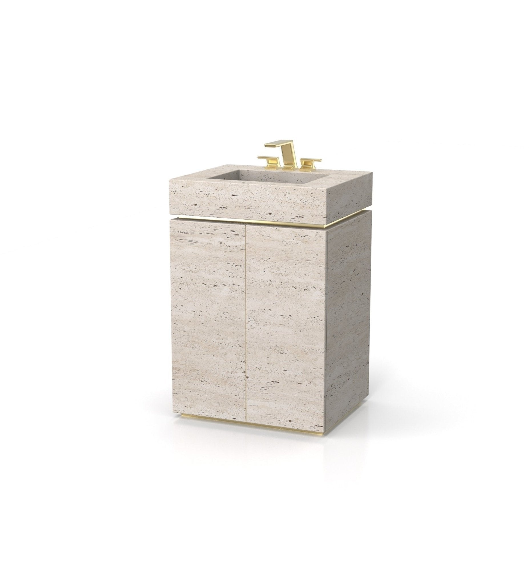 Jewel 24 Pedestal Sink Marble Couture - Zicana Boutique - 17