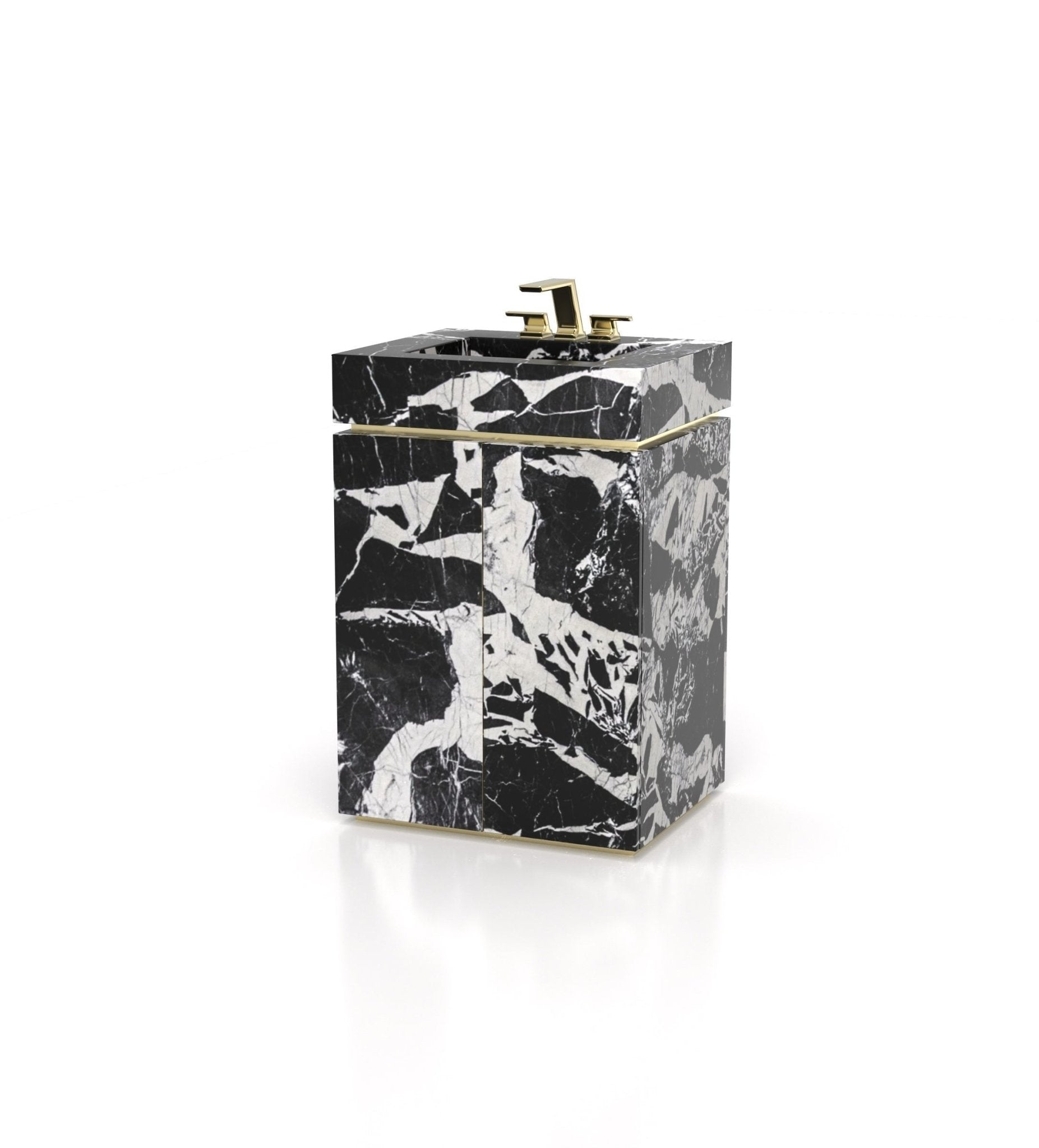 Jewel 24 Pedestal Sink Marble Couture - Zicana Boutique - 6