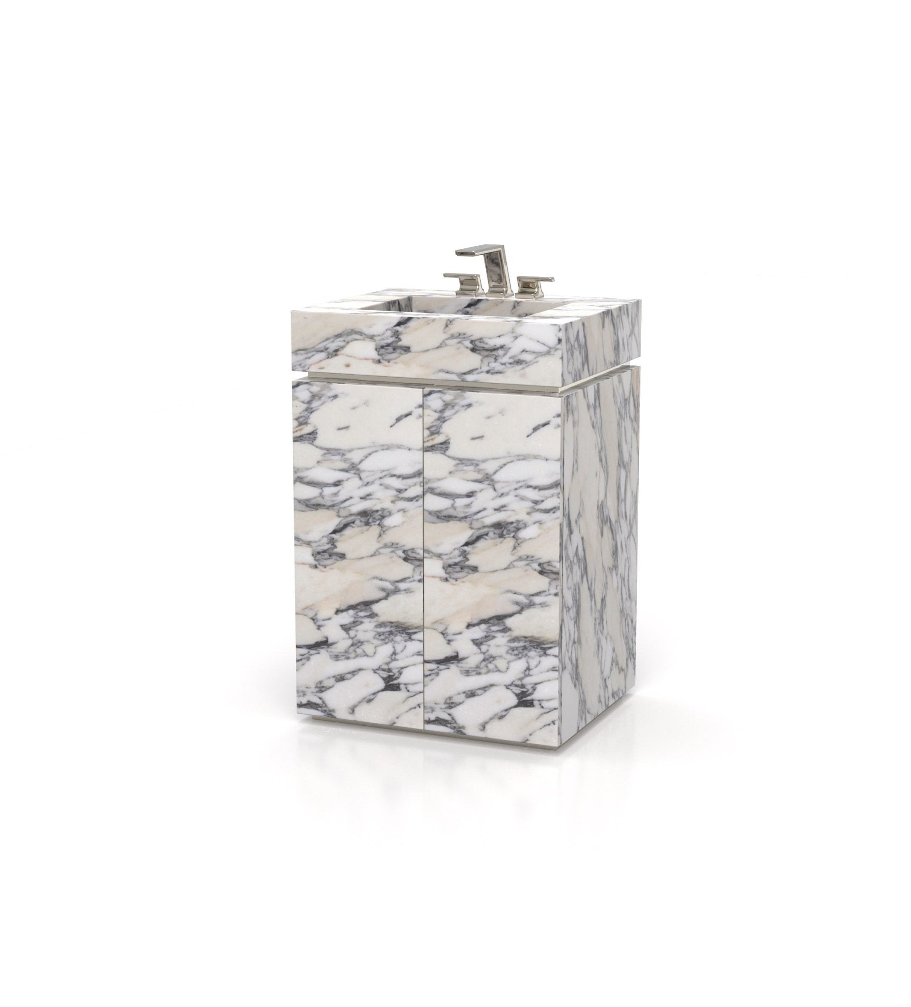 Jewel 24 Pedestal Sink Marble Couture - Zicana Boutique - 2