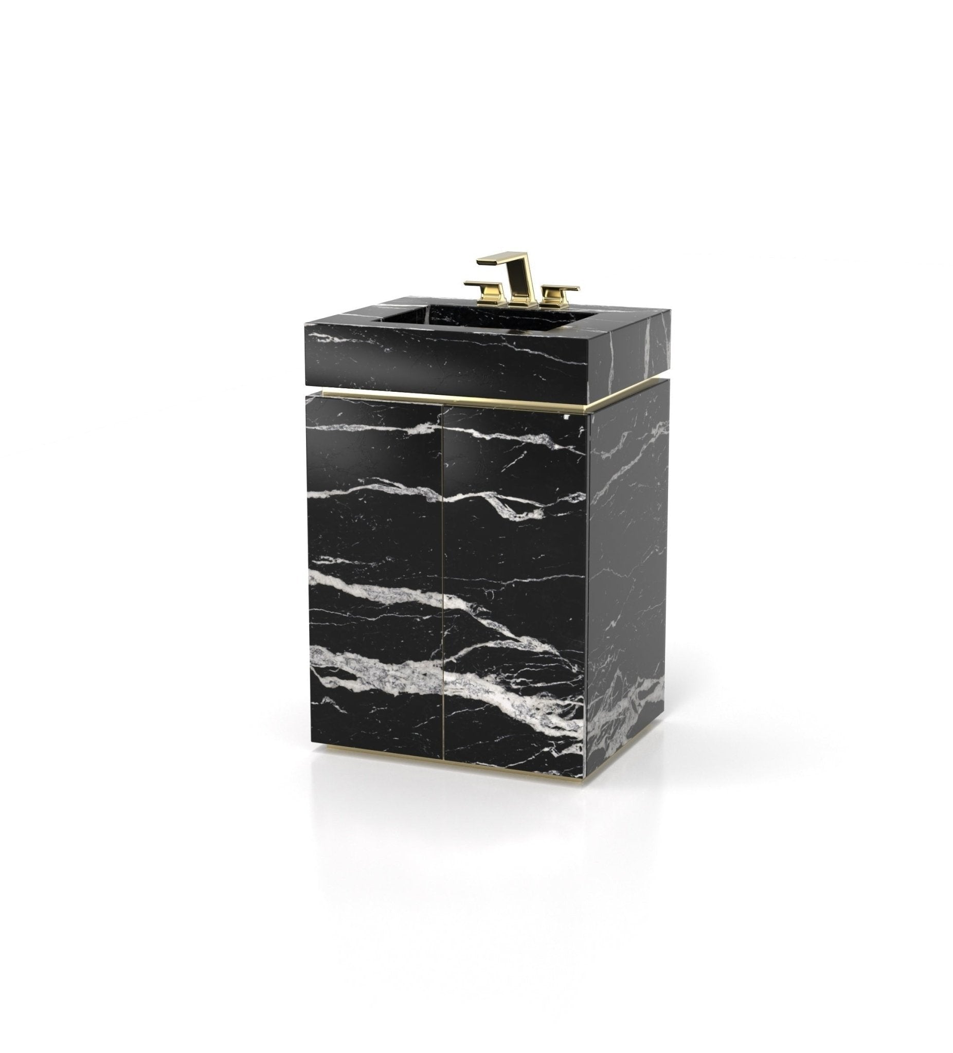 Jewel 24 Pedestal Sink Marble Couture - Zicana Boutique - 12