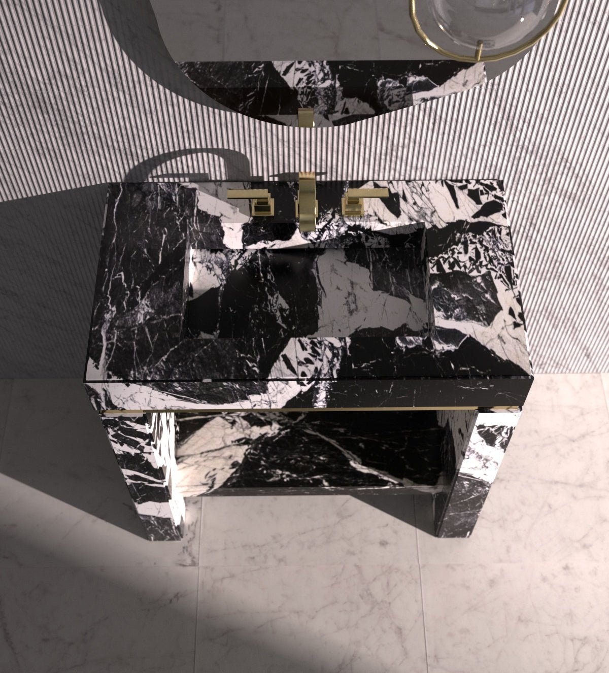 Joy 36 Pedestal Sink Zicana Boutique - Zicana Boutique - 4