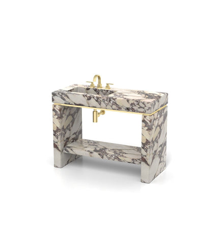 Joy 48 - L Pedestal Sink - Zicana Boutique - 9