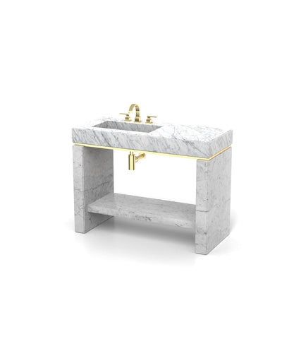 Joy 48 - L Pedestal Sink - Zicana Boutique - 6