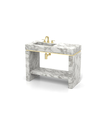 Joy 48 - L Pedestal Sink - Zicana Boutique - 10