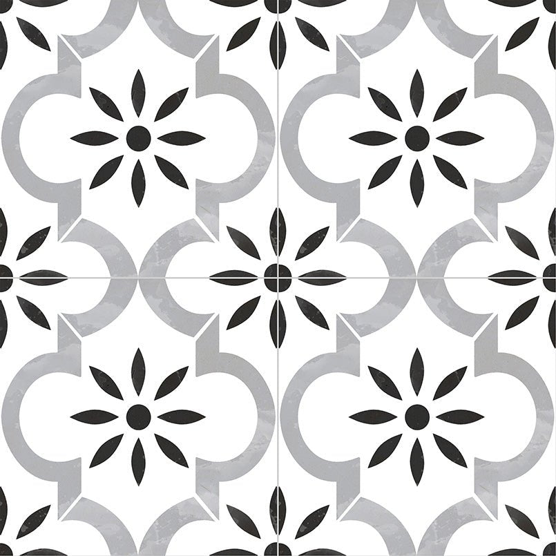 Kenzzi Azila Encaustic Porcelain MSI Field Tiles 8" X 8" MSI - Zicana Boutique - 1
