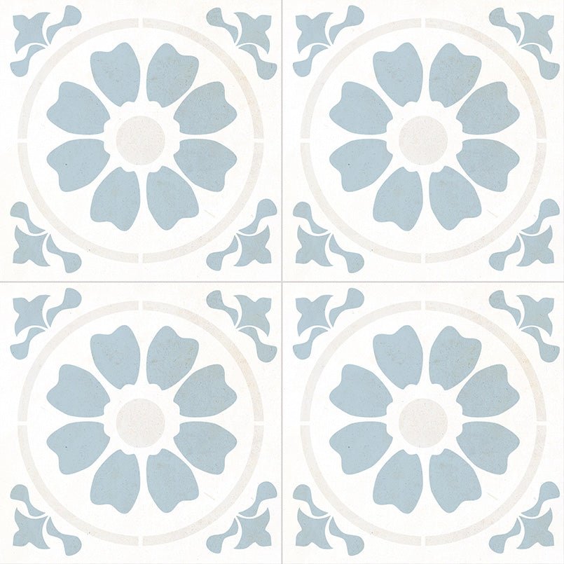 Kenzzi Tamensa Encaustic Porcelain MSI Field Tiles 8" X 8" MSI - Zicana Boutique - 1