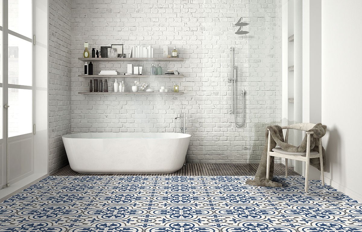 Kenzzi Zanzibar Encaustic Porcelain MSI Field Tiles 8" X 8" MSI - Zicana Boutique - 6