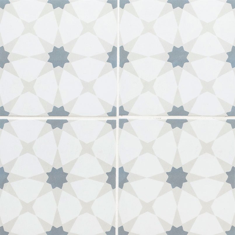 Kenzzi Zoudia Encaustic Porcelain MSI Field Tiles 8" X 8" MSI - Zicana Boutique - 1