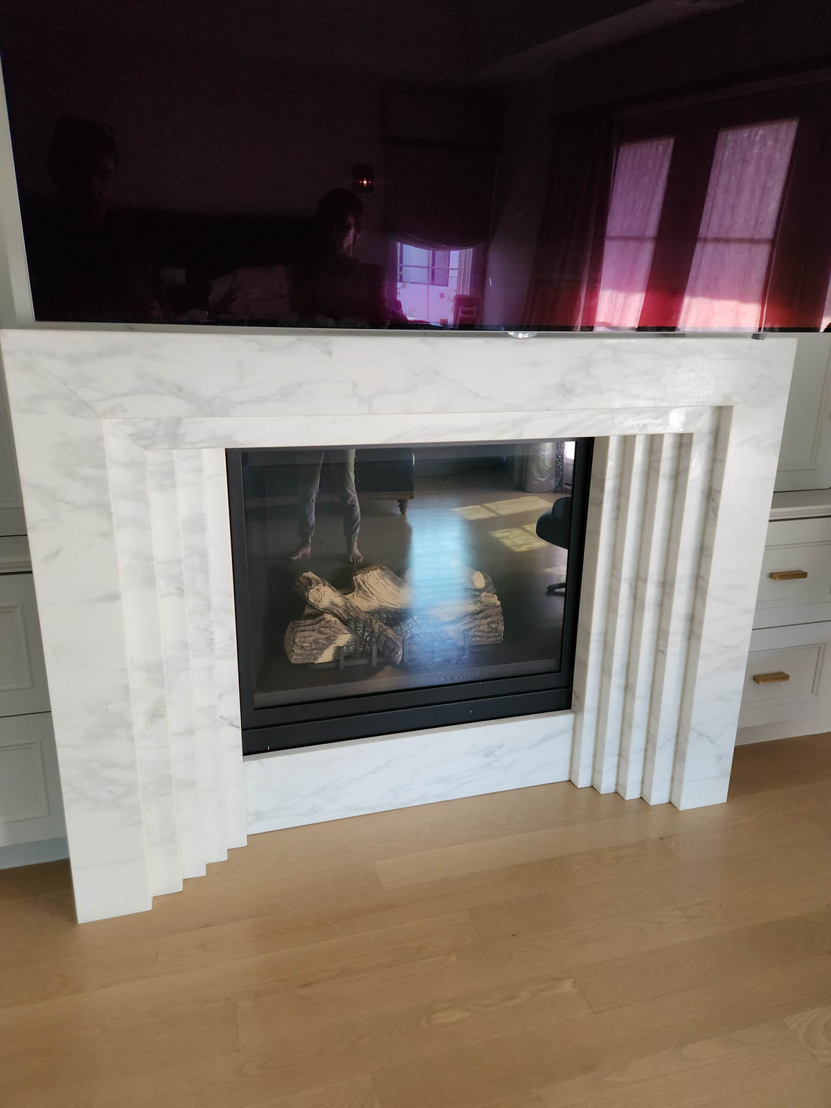 La Gabby 76 Fireplace Marble Couture - Zicana Boutique - 4