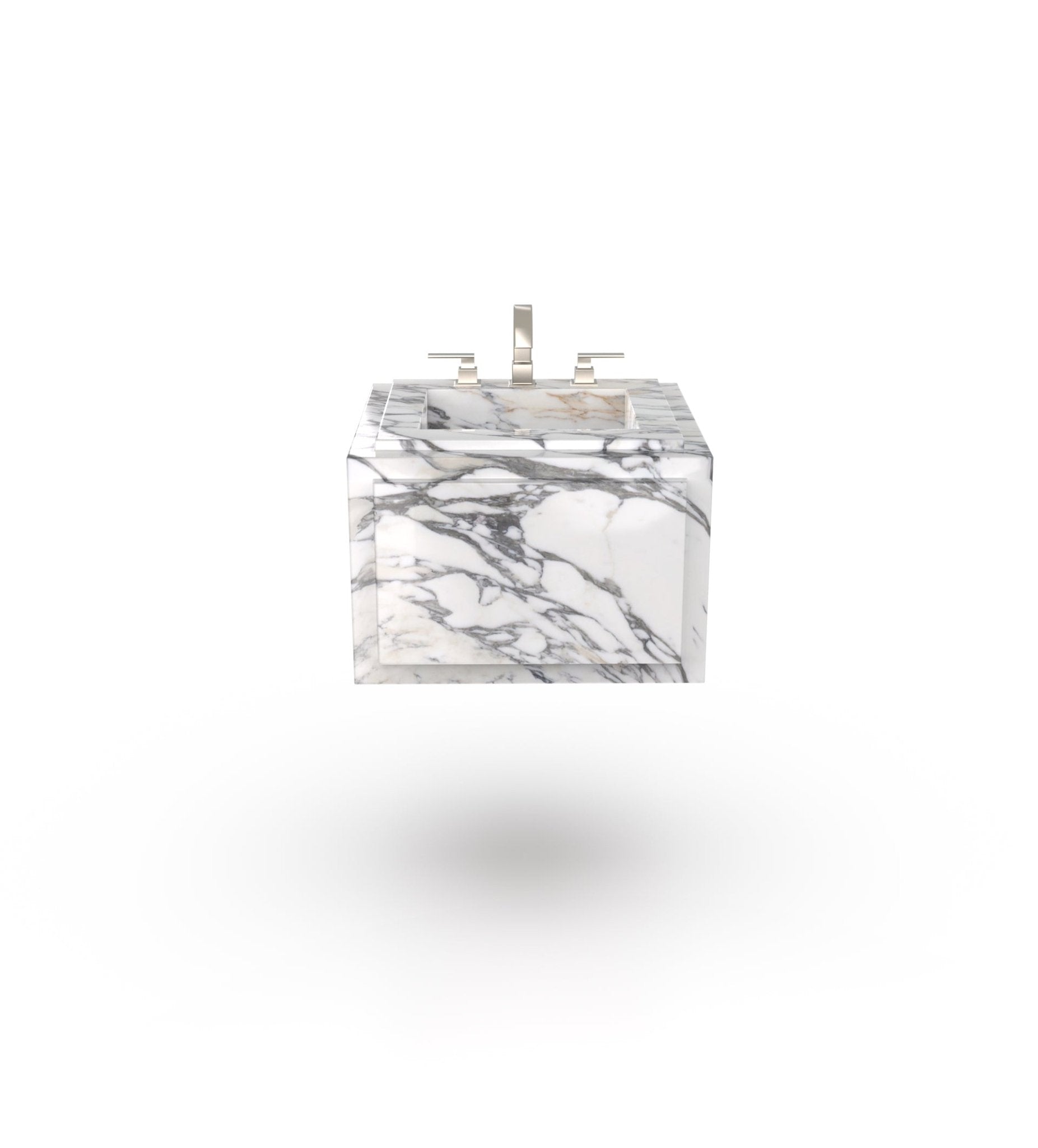 La Noa 24 Marble Floating Sink Marble Couture - Zicana Boutique - 10