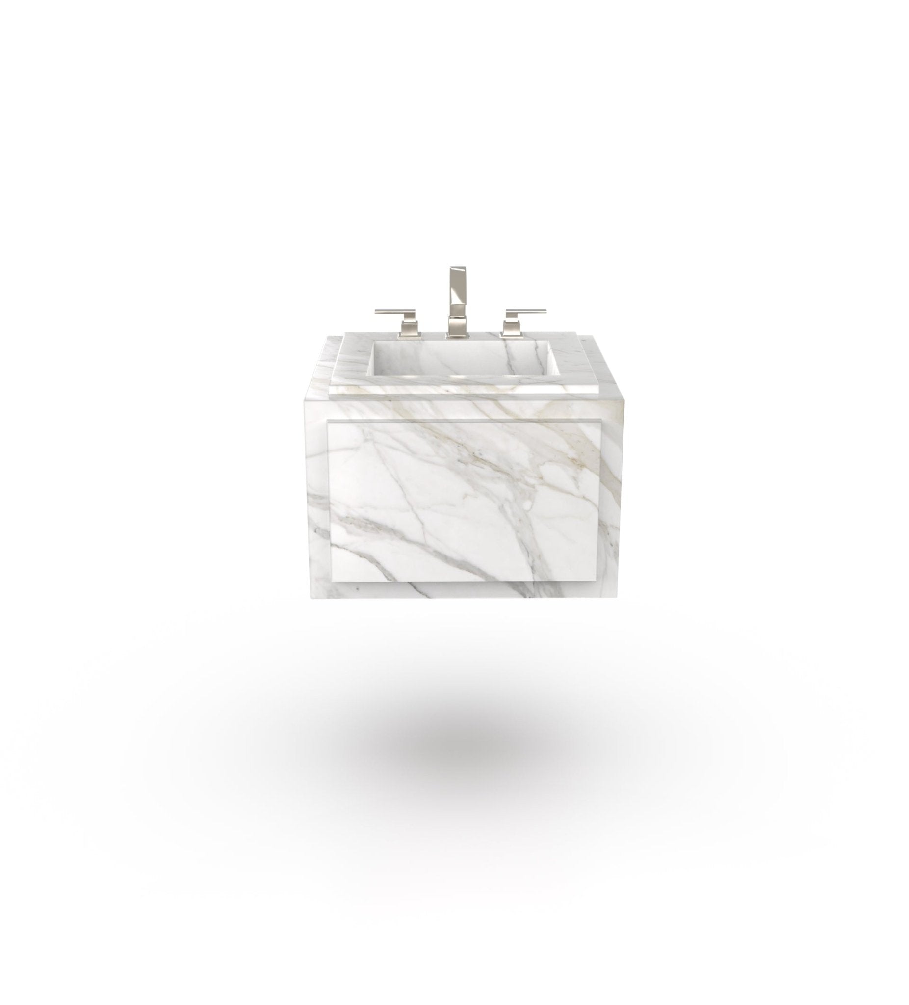 La Noa 24 Marble Floating Sink Marble Couture - Zicana Boutique - 12