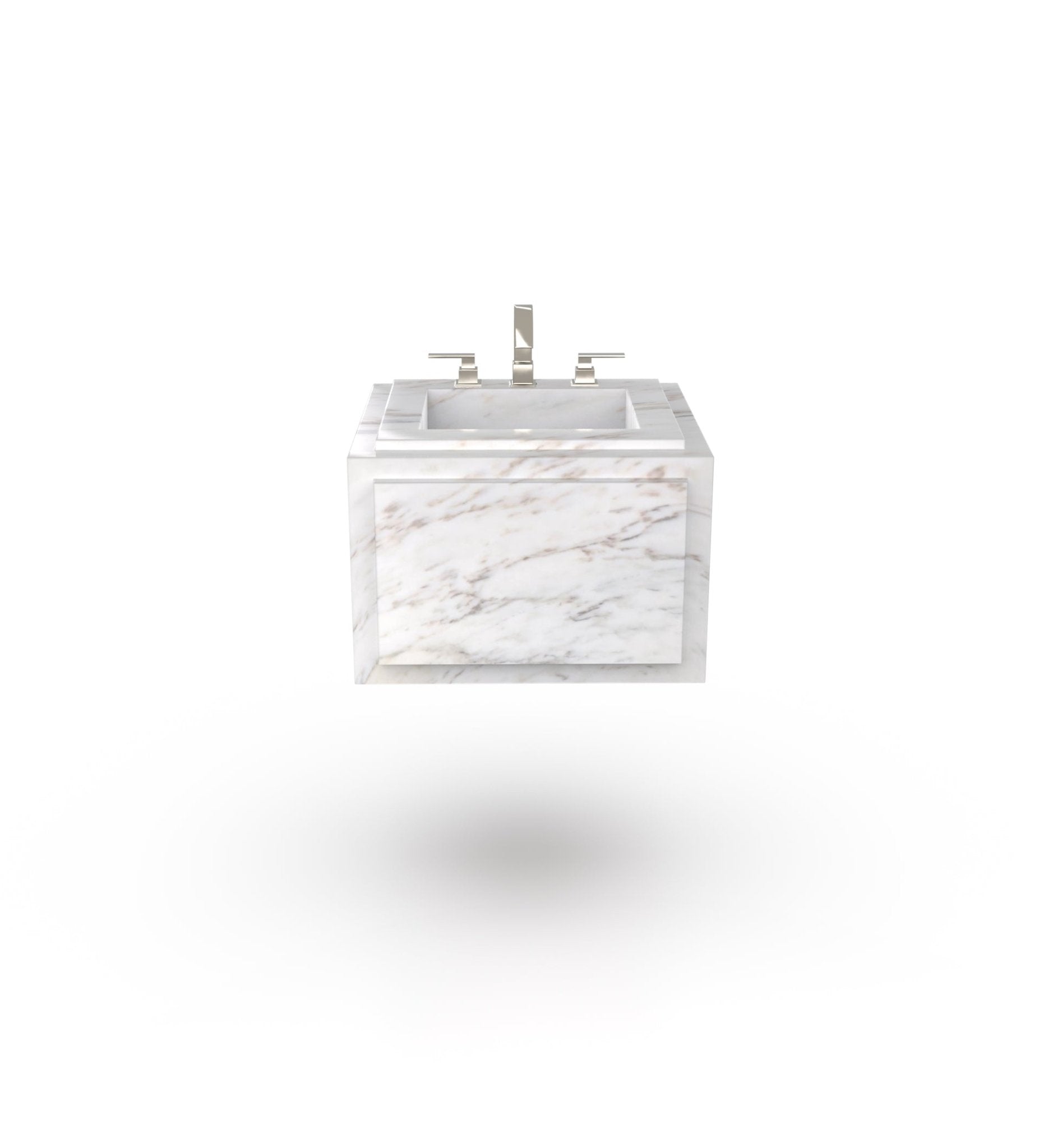 La Noa 24 Marble Floating Sink Marble Couture - Zicana Boutique - 13