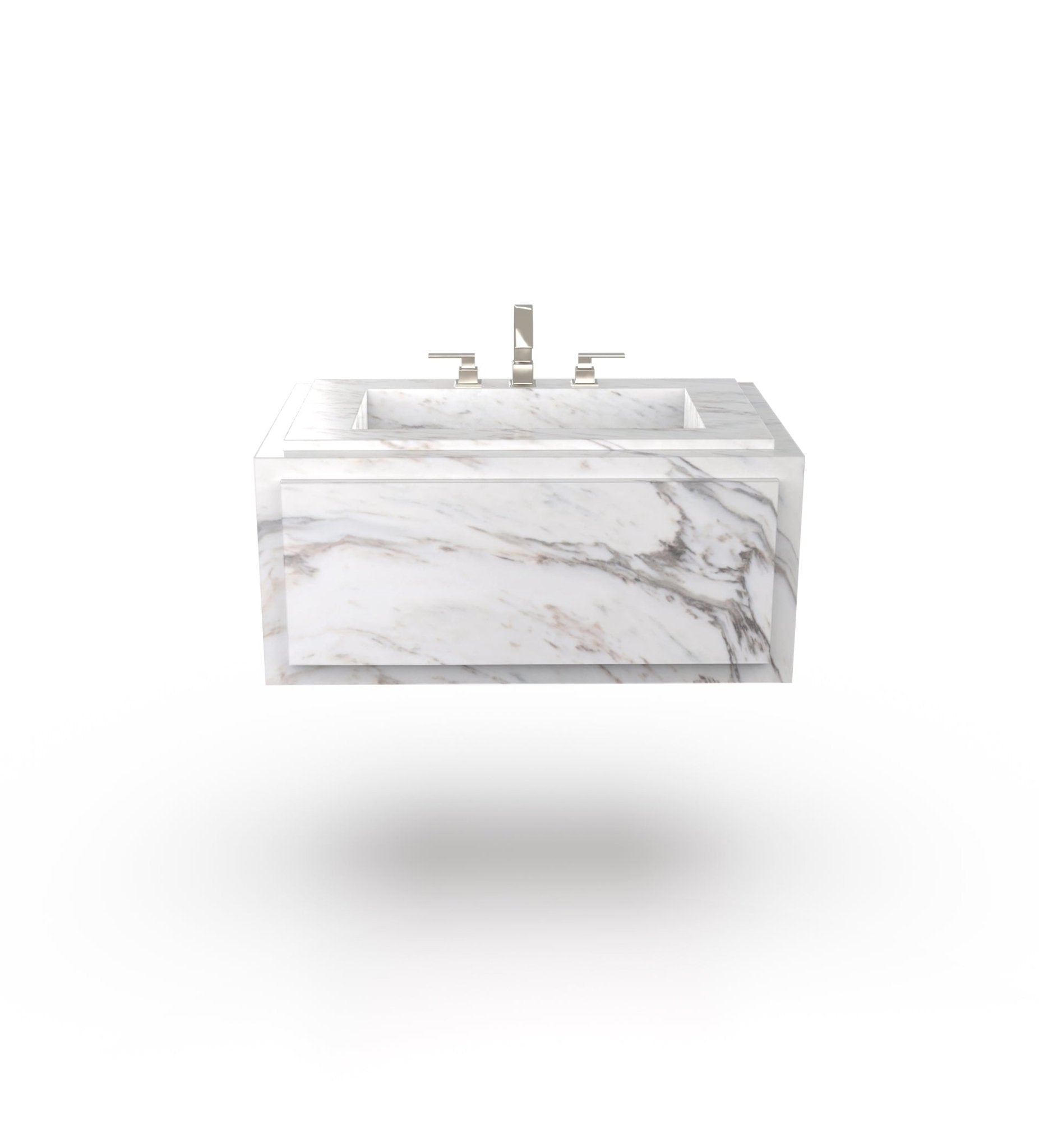 La Noa 36 Marble Floating Sink Marble Couture - Zicana Boutique - 13