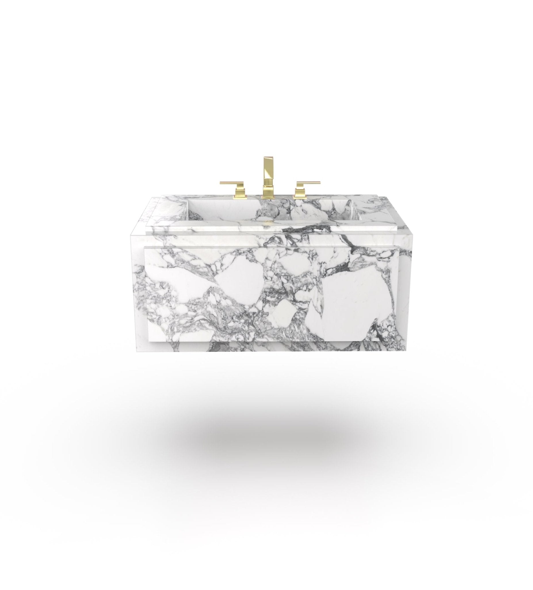 La Noa 36 Marble Floating Sink Marble Couture - Zicana Boutique - 3