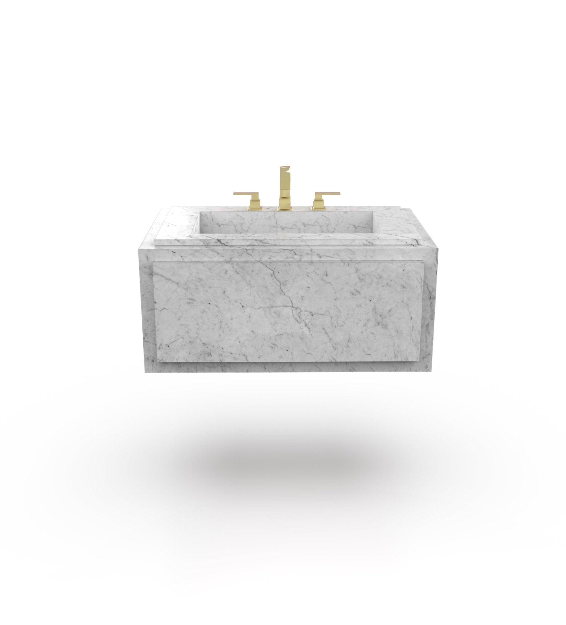 La Noa 36 Marble Floating Sink Marble Couture - Zicana Boutique - 5