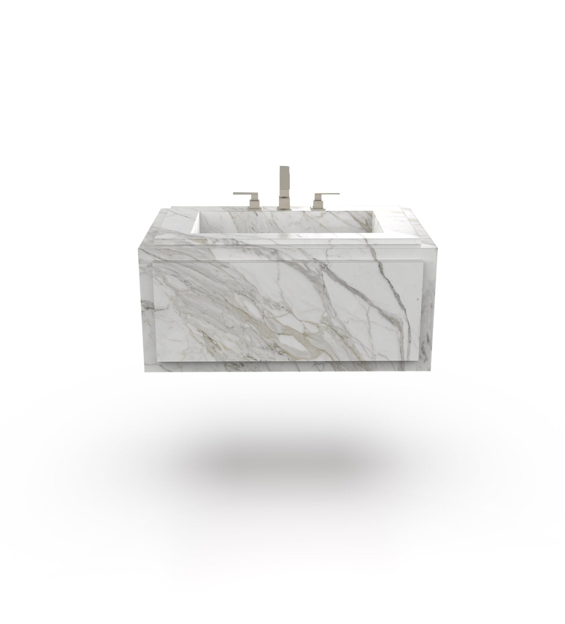 La Noa 36 Marble Floating Sink Marble Couture - Zicana Boutique - 12