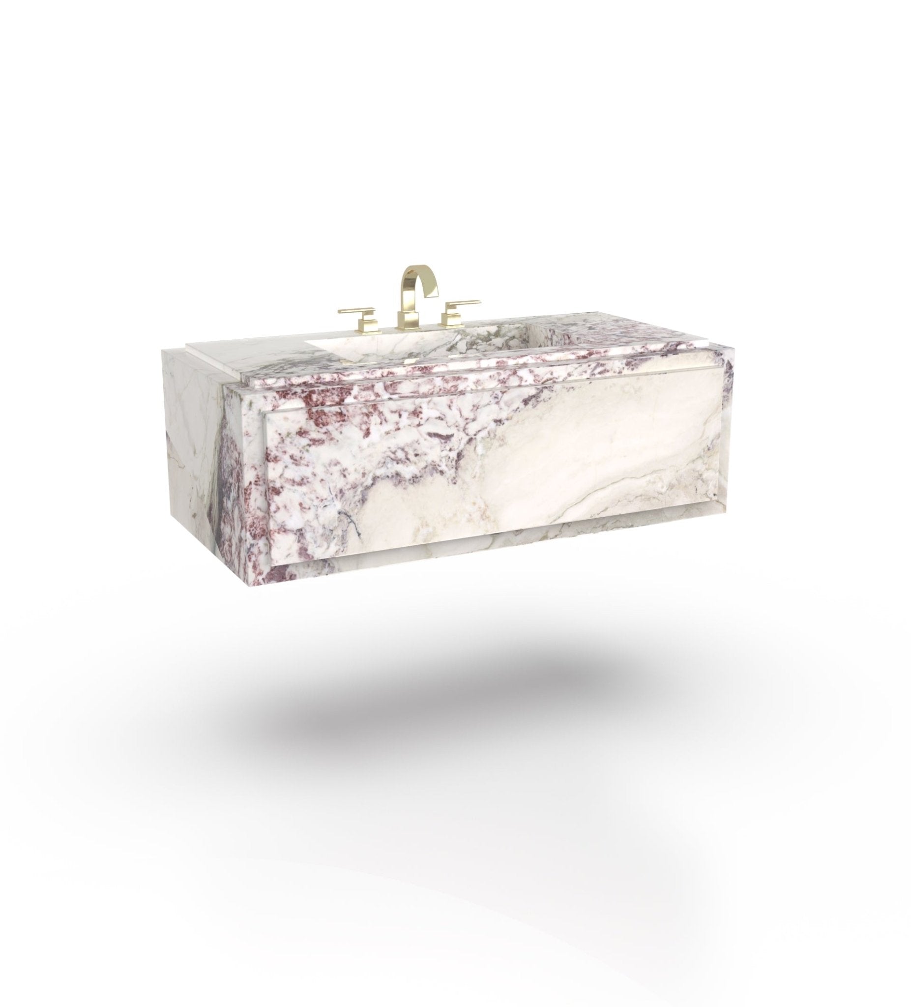 La Noa 48 Marble Floating Sink Marble Couture - Zicana Boutique - 15