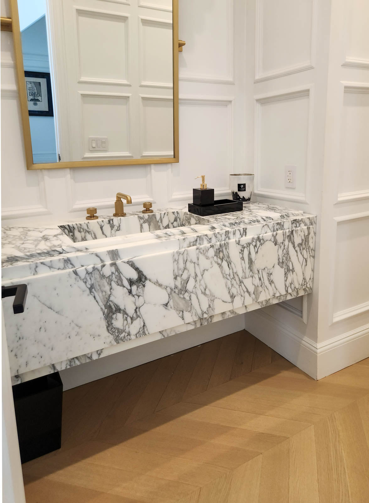 La Noa 48 Marble Floating Sink Marble Couture - Zicana Boutique - 5