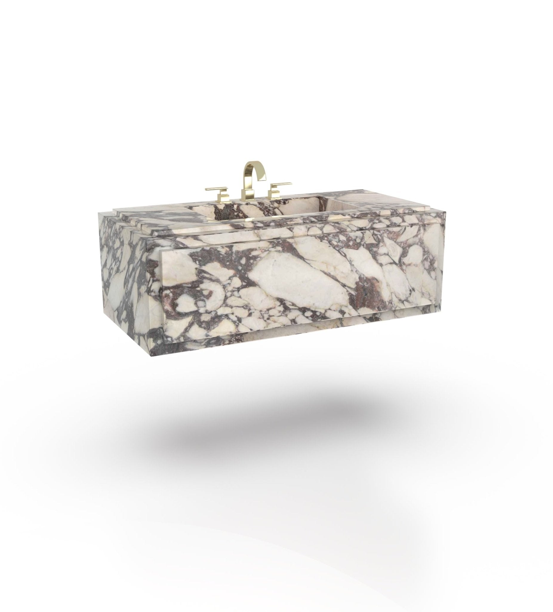 La Noa 48 Marble Floating Sink Marble Couture - Zicana Boutique - 11