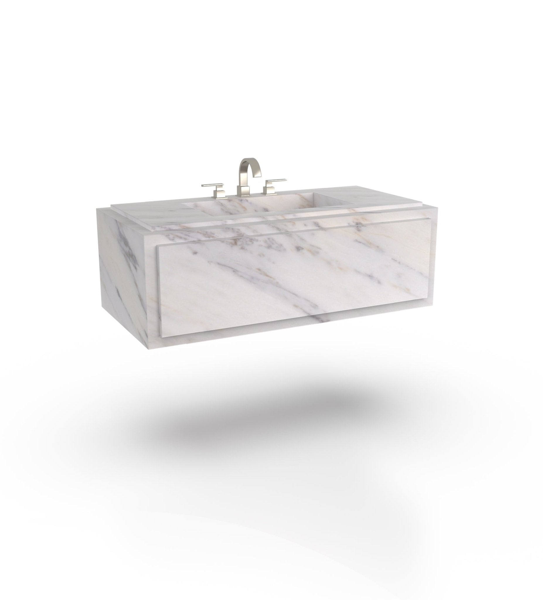 La Noa 48 Marble Floating Sink Marble Couture - Zicana Boutique - 12