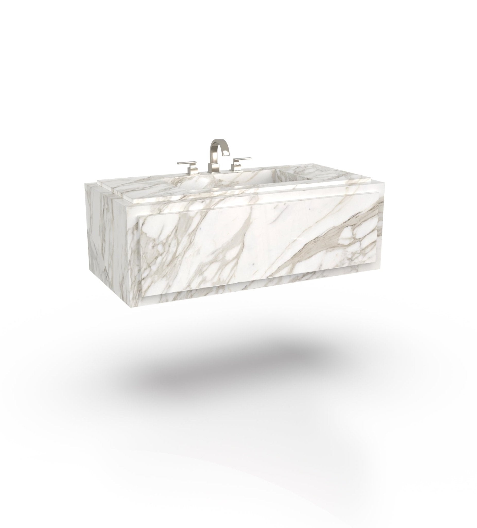 La Noa 48 Marble Floating Sink Marble Couture - Zicana Boutique - 3