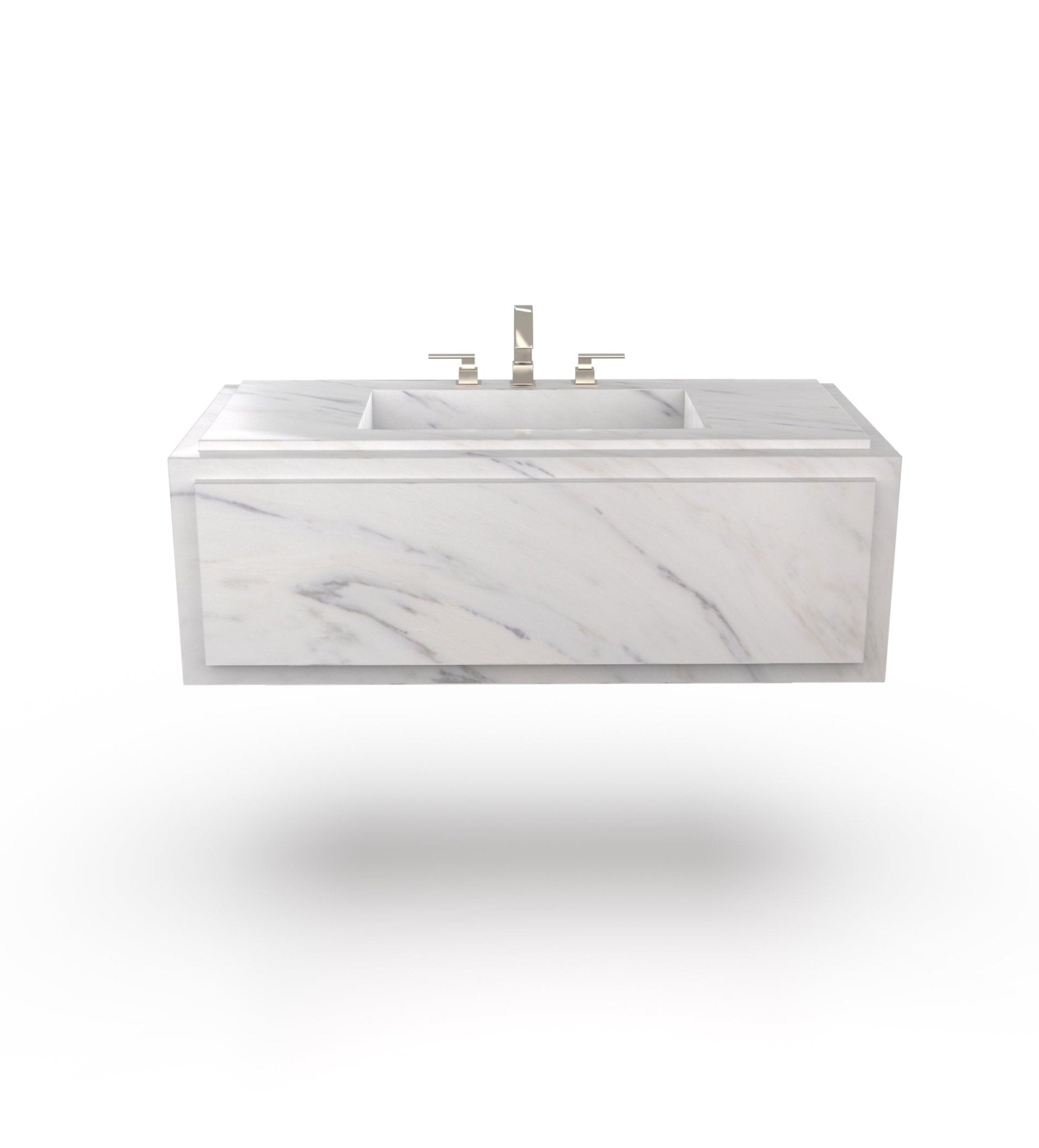 La Noa 48 Marble Floating Sink Marble Couture - Zicana Boutique - 9