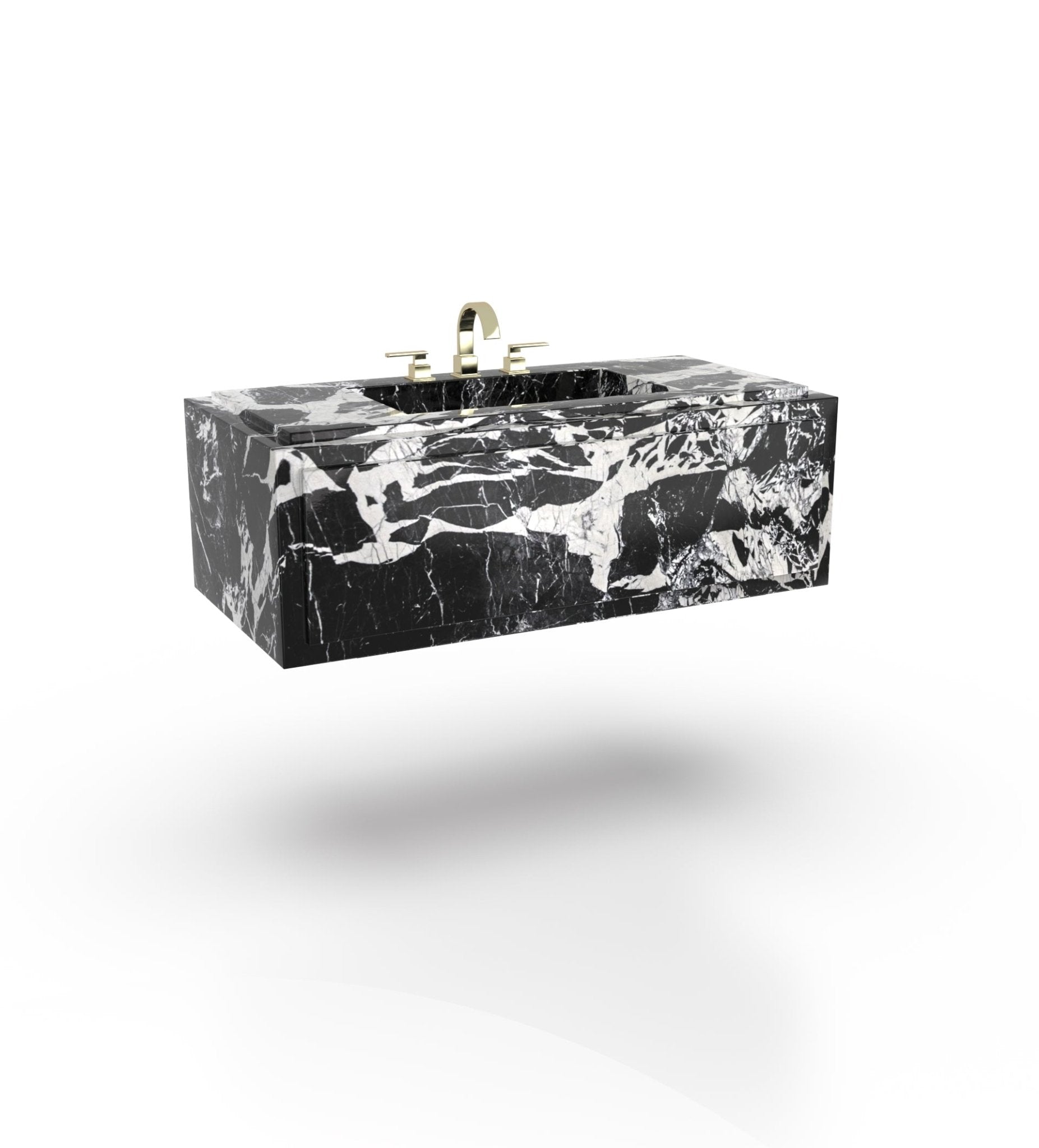 La Noa 48 Marble Floating Sink Marble Couture - Zicana Boutique - 14