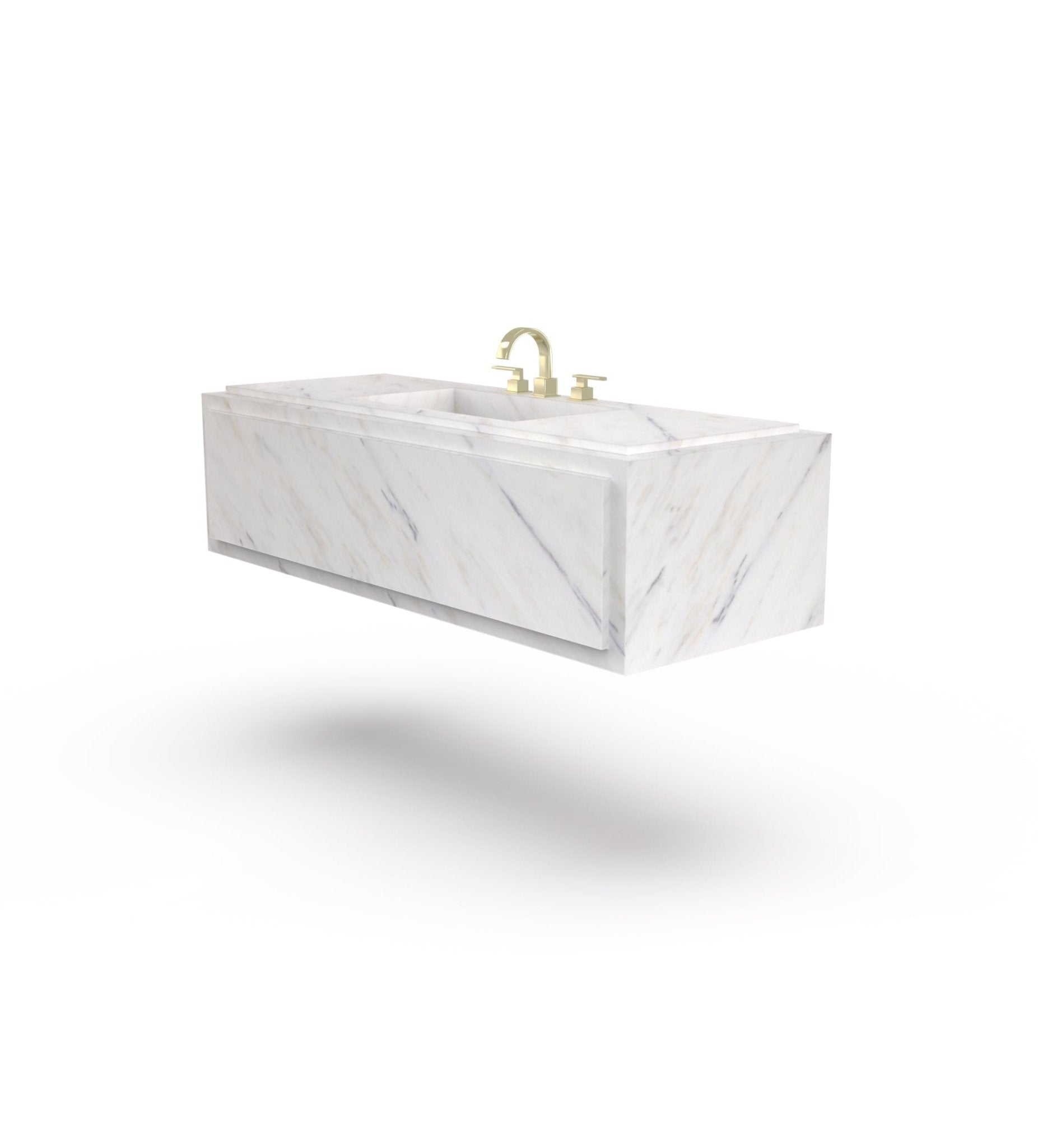 La Noa 60 Marble Floating Sink Marble Couture - Zicana Boutique - 12