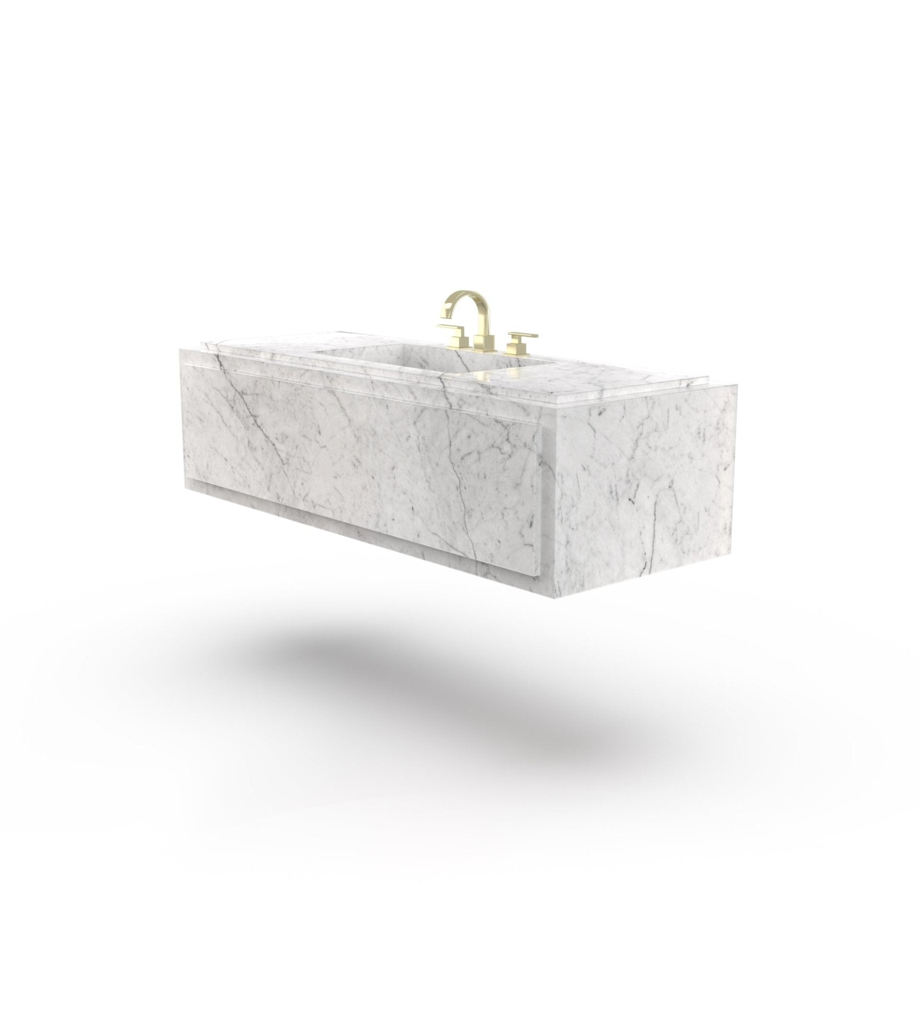 La Noa 60 Marble Floating Sink Marble Couture - Zicana Boutique - 2