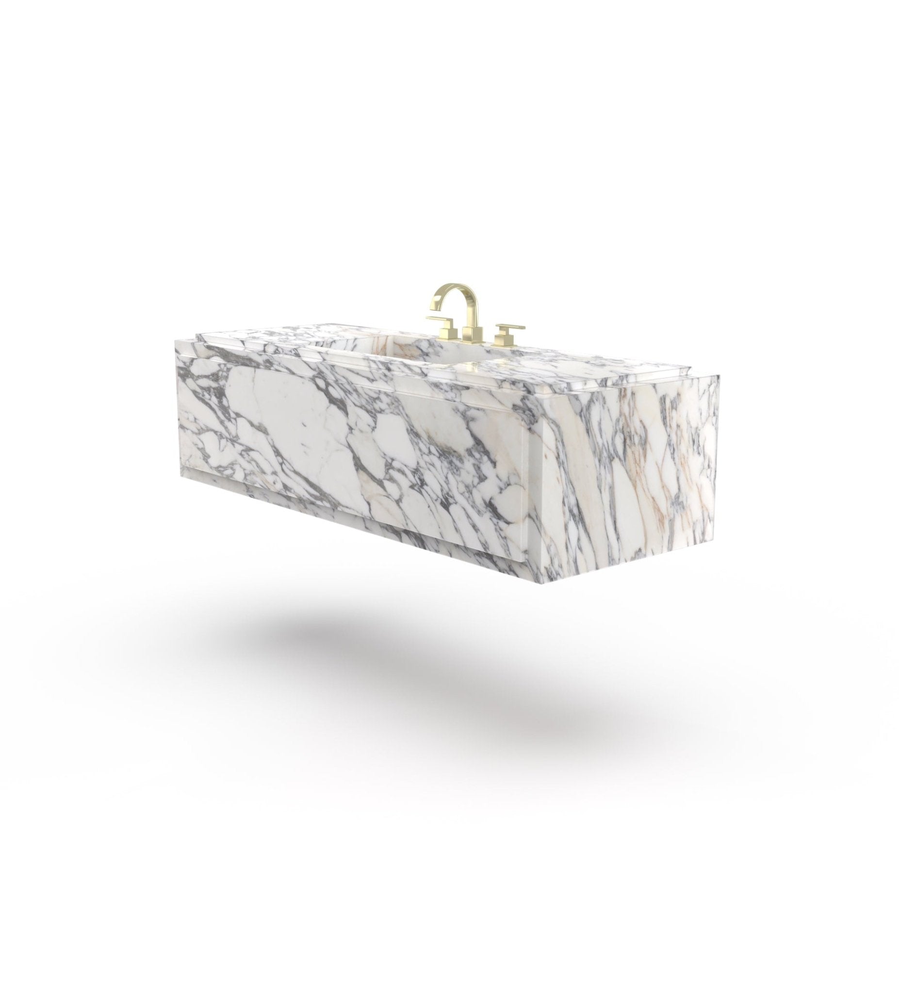 La Noa 60 Marble Floating Sink Marble Couture - Zicana Boutique - 9