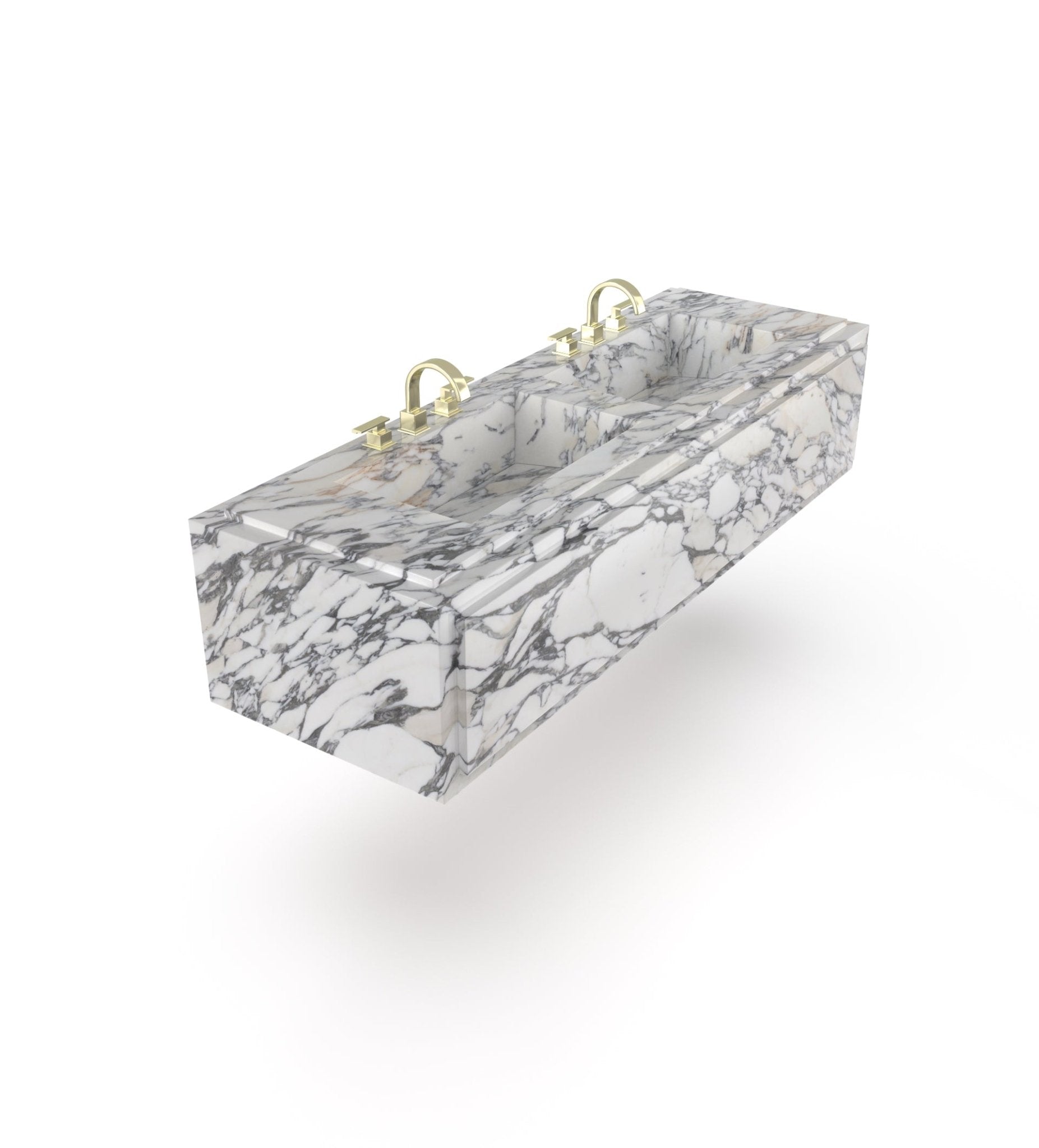 La Noa 72 Marble Floating Sink Marble Couture - Zicana Boutique - 8