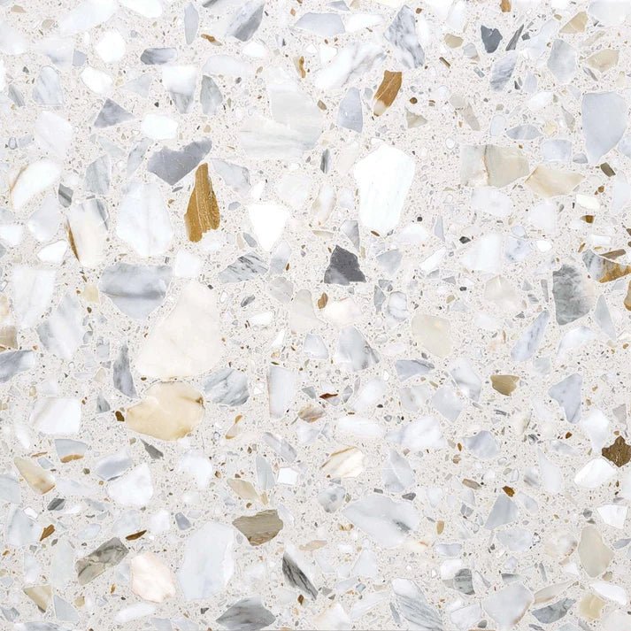 Latte Marble Terrazzo Honed Field Tile 24''x24'' Zicana Boutique - Zicana Boutique - 1