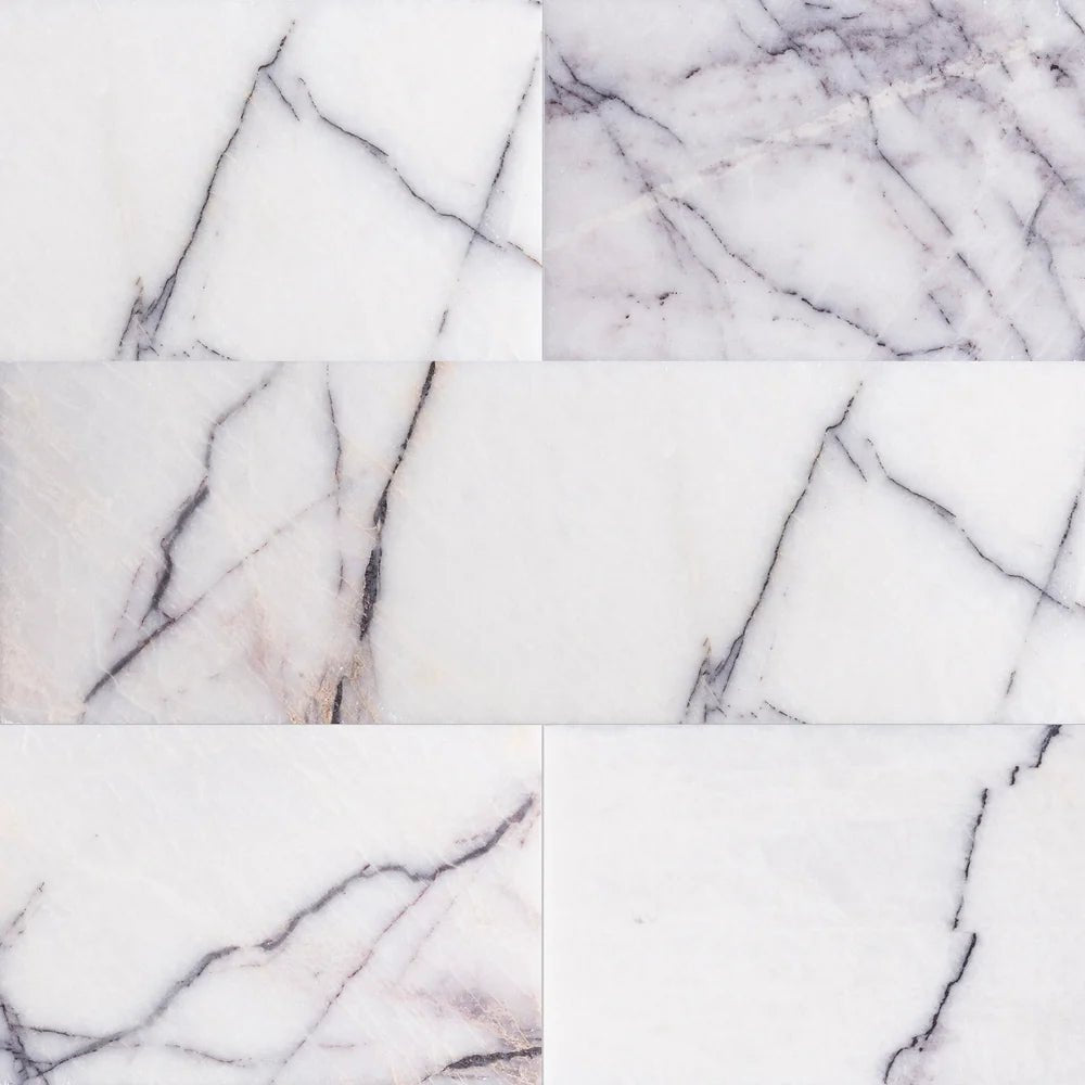 Lilac Marble Field Tile 4" x 12" Artistic Tile - Zicana Boutique - 1