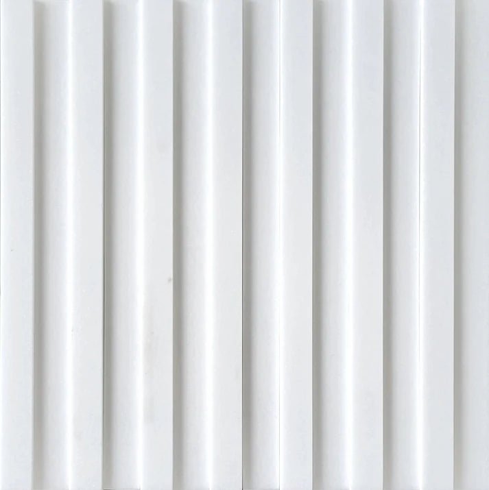 Linear Groove Thassos & Thassos Dimensional Marble Mosaic Zicana Boutique - Zicana Boutique - 1